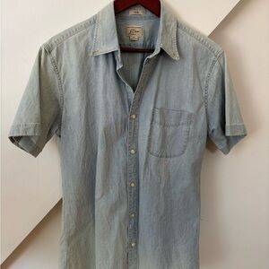 J. Crew Men's Slim Denim-Style Button-Down Shirt